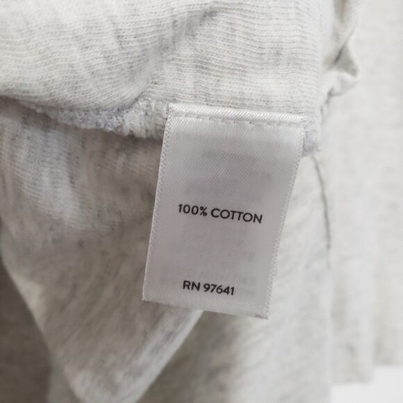 purejill Woman's 3/4 Sleeve 100% Cotton High-Low Tunic Grey Blouse, Size Small - Picture 6 of 8